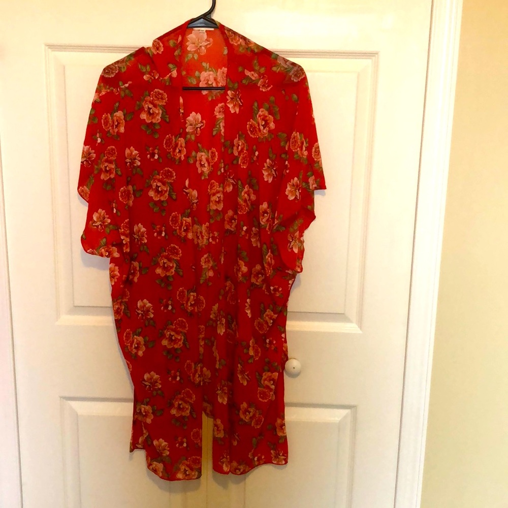 Ivy Rose rose print kimono